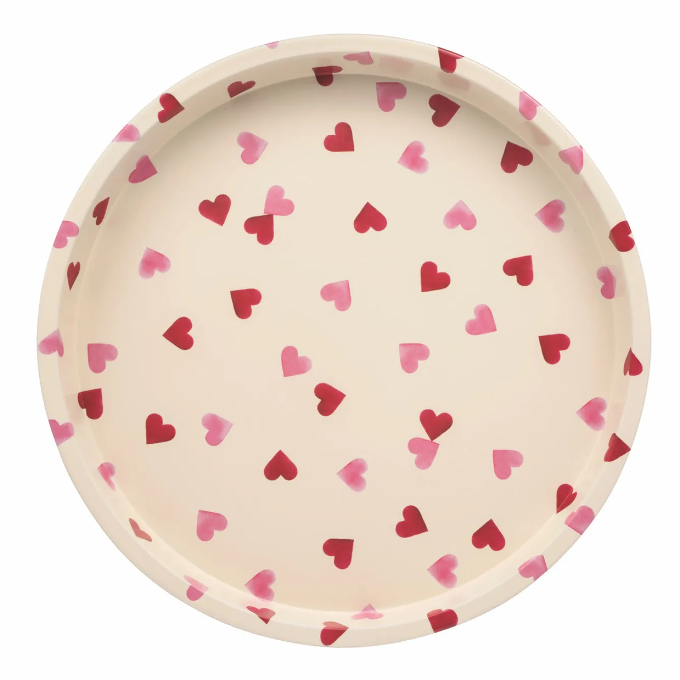 Emma Bridgewater Pink Hearts Deepwell Tin Tray- Valentine's Day|Trays
