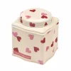 Emma Bridgewater Pink Hearts Dome Lid Wavy Caddy- Valentine's Day|Tea