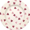 Emma Bridgewater Pink Hearts 8 1/2 inch Plate- Valentine's Day