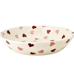 Emma Bridgewater Pink Hearts Medium Pasta Bowl- Valentine's Day|Bowls & Dishes