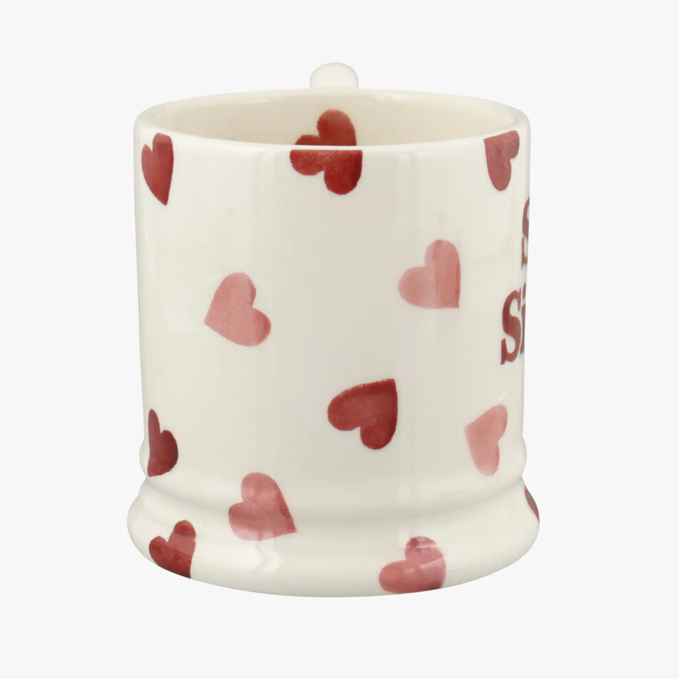 Emma Bridgewater Pink Hearts Soul Sisters 1/2 Pint Mug- Bright Colors