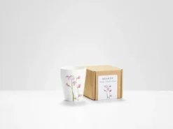 Helen Beard Pink Sweet Pea Beaker- Flowers & Garden