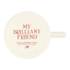 Emma Bridgewater Pink Toast My Brilliant Friend 1/2 Pint Mug- Valentine's Day|Whimsical
