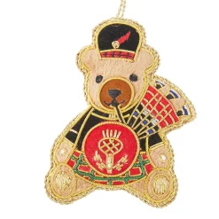 Tinker Tailor Piper Bear Decoration by London- Christmas Decorations|Seasonal Decor