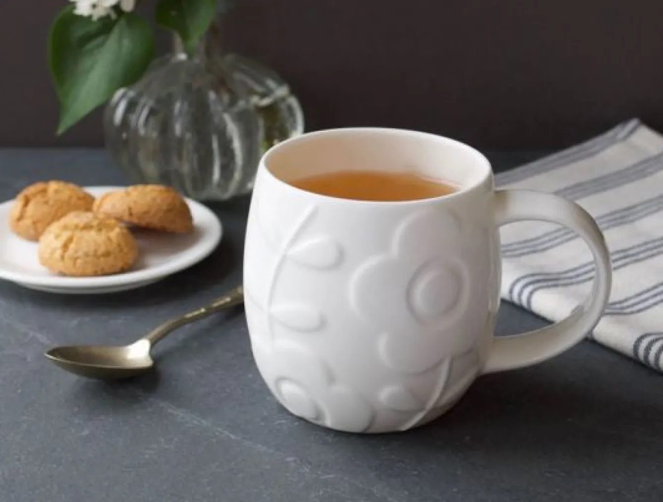 Repeat Repeat Plum Flower Mug- Flowers & Garden