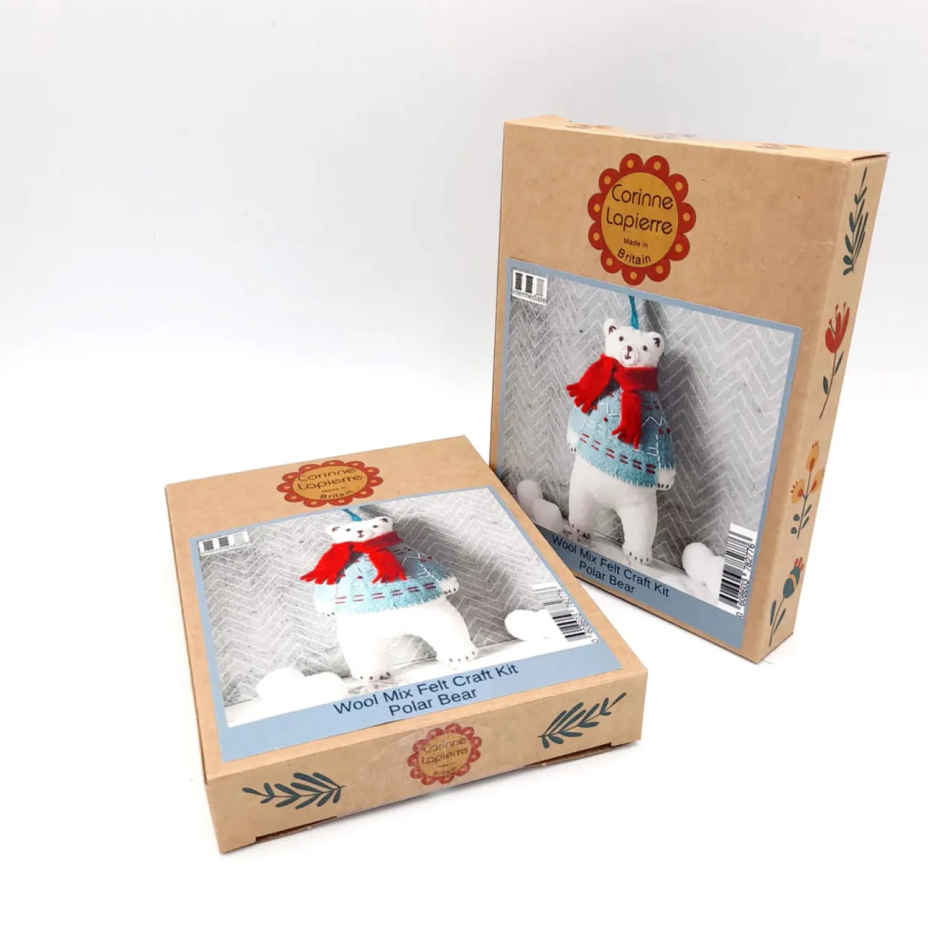 Corinne Lapierre Polar Bear Felt Craft Mini Kit- Crafts|Children