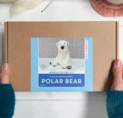 Bergin & Bath Polar Bear Needle Felting Kit- Crafts