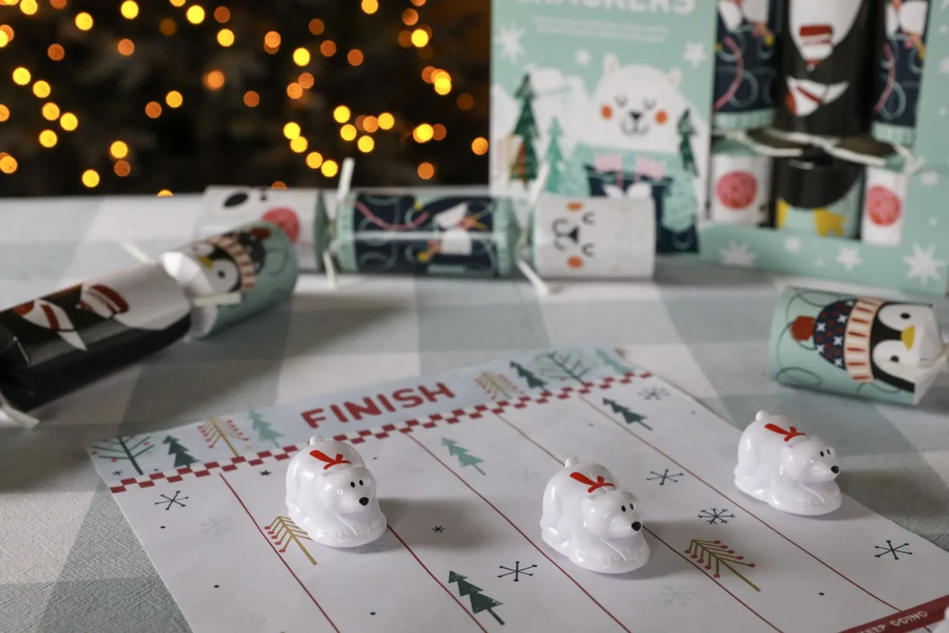 Heart and Soul Polar Racing Chistmas Crackers Box of 6- Christmas Crackers|Christmas