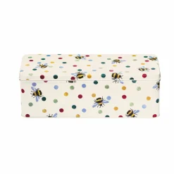 Emma Bridgewater Polka Bee Long Deep Rectangular Tin- Novelty|Storage