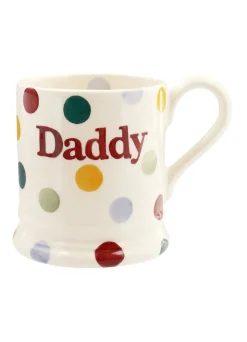Emma Bridgewater Polka Dot 'Daddy' 1/2 Pint Mug- Bright Colors