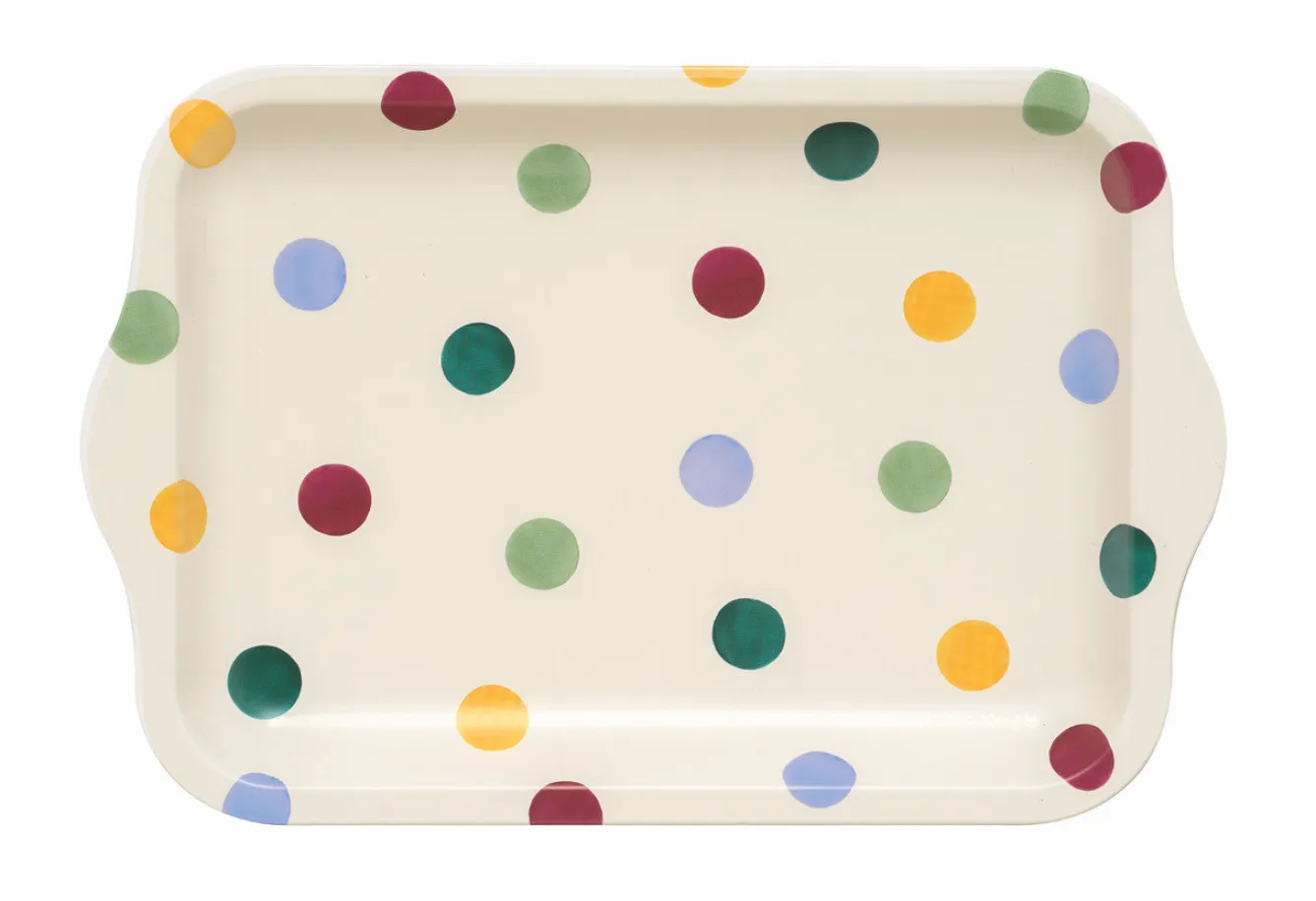 Emma Bridgewater Polka Dot Small Tin Tray- Trays|Trays