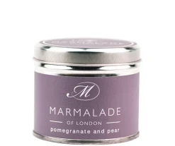 Marmalade of London Pomegranate & Pear Medium Tin Candle- Home Fragrance