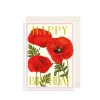 The Art File Poppies Greeting Card- Greeting Cards