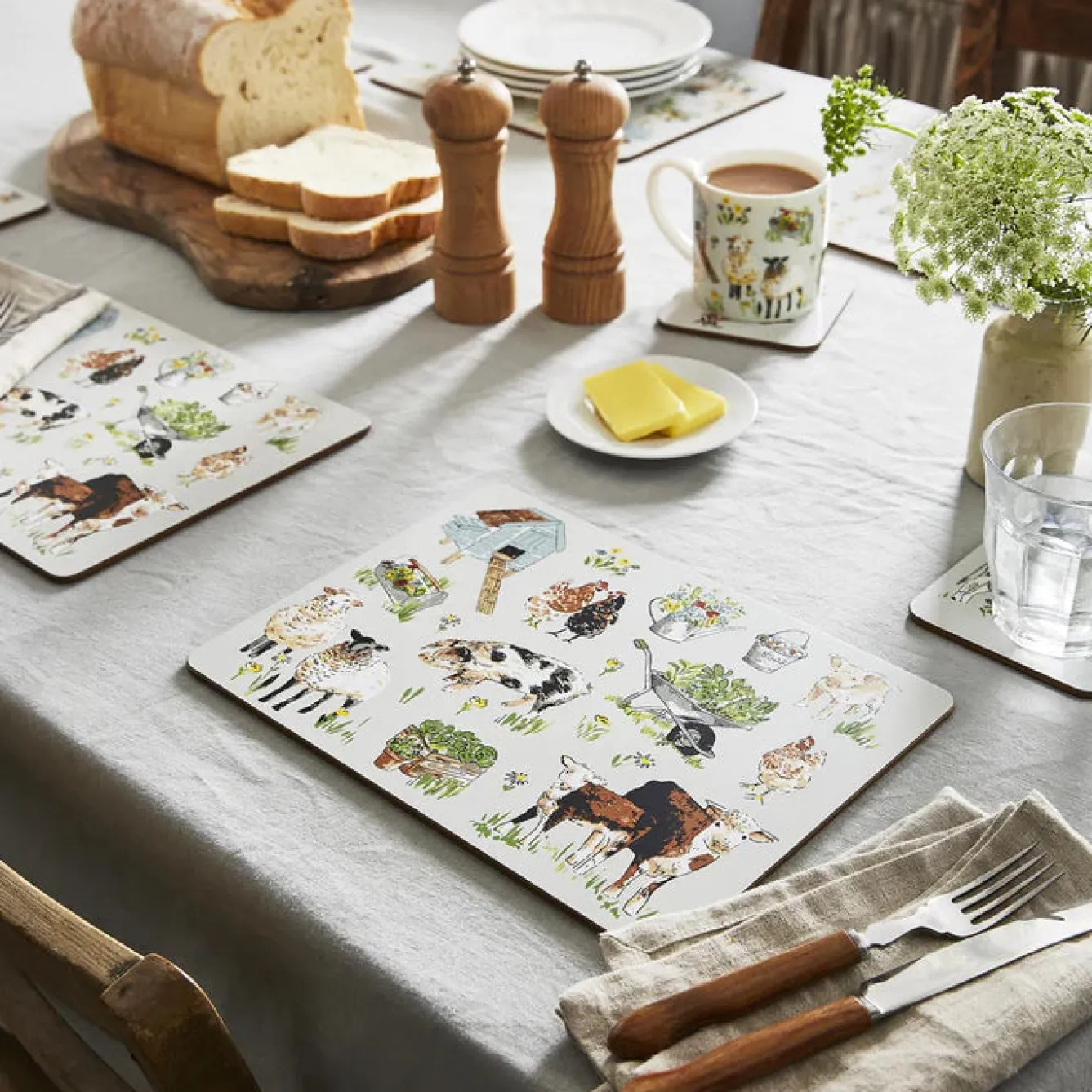 Ulster Weavers Portman Farm Set of 4 Placemats- Melamine