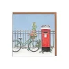 Lottie Murphy Postbox Bicycle Christmas Card- Christmas Cards|Christmas