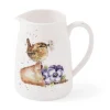 Wrendale Designs 'Pottering About' Wren Posy Bone China Mini Jug- Jugs