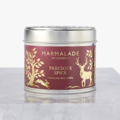 Marmalade of London Precious Spice Medium Tin Candle- Home Fragrance