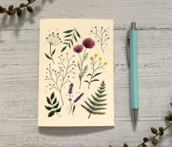 Becky Amelia Pressed Wildflowers Greeting Card- Greeting Cards