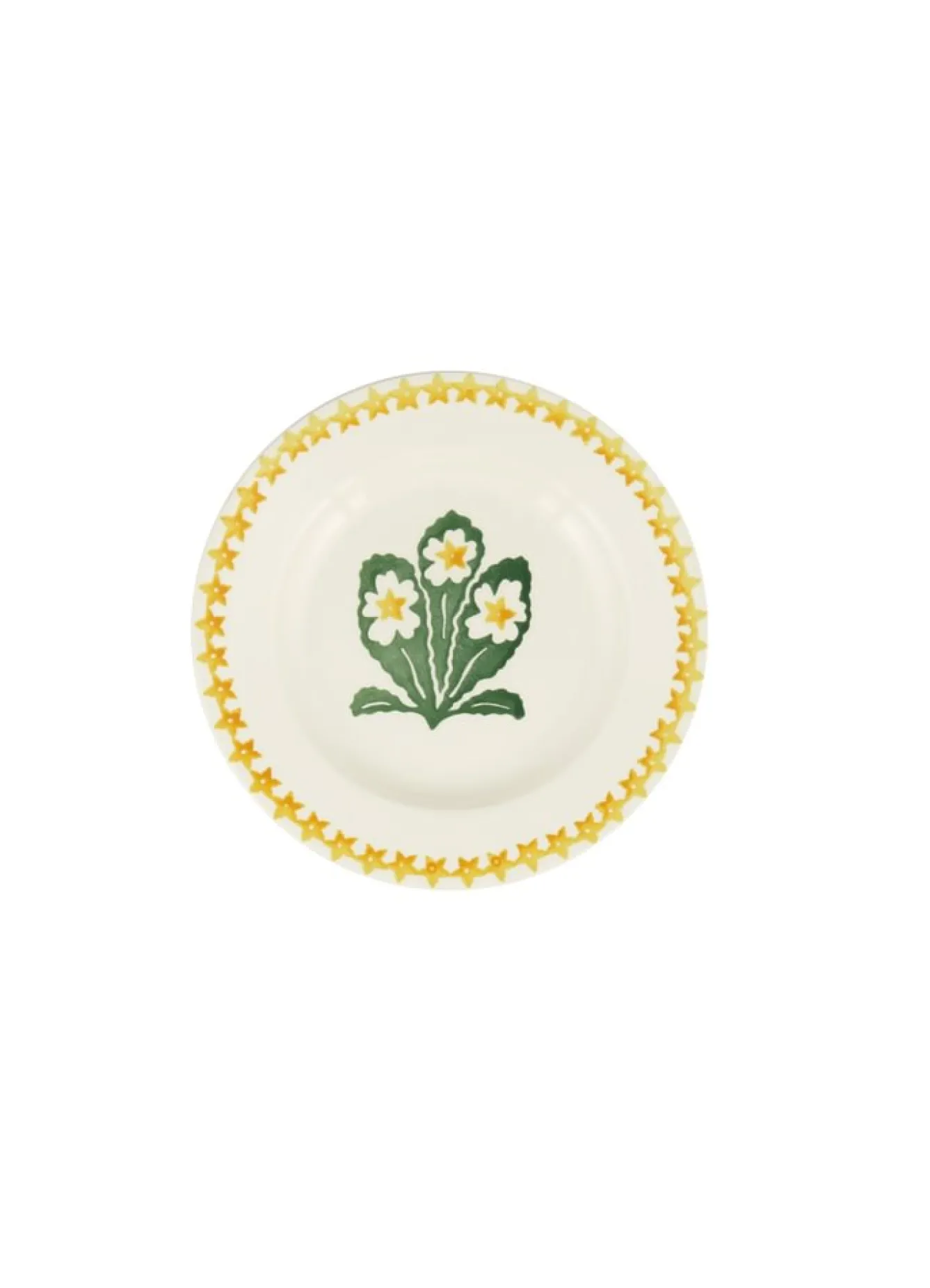 Emma Bridgewater Primrose Hand-Stamped 6 1/2 inch Plate- Plates