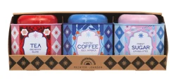 Printer Johnson "Kitsch" Set of 3 Square Caddies- Storage Caddies|Storage