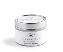 Marmalade of London Prosecco & Juniper Small Tin Candle- Home Fragrance