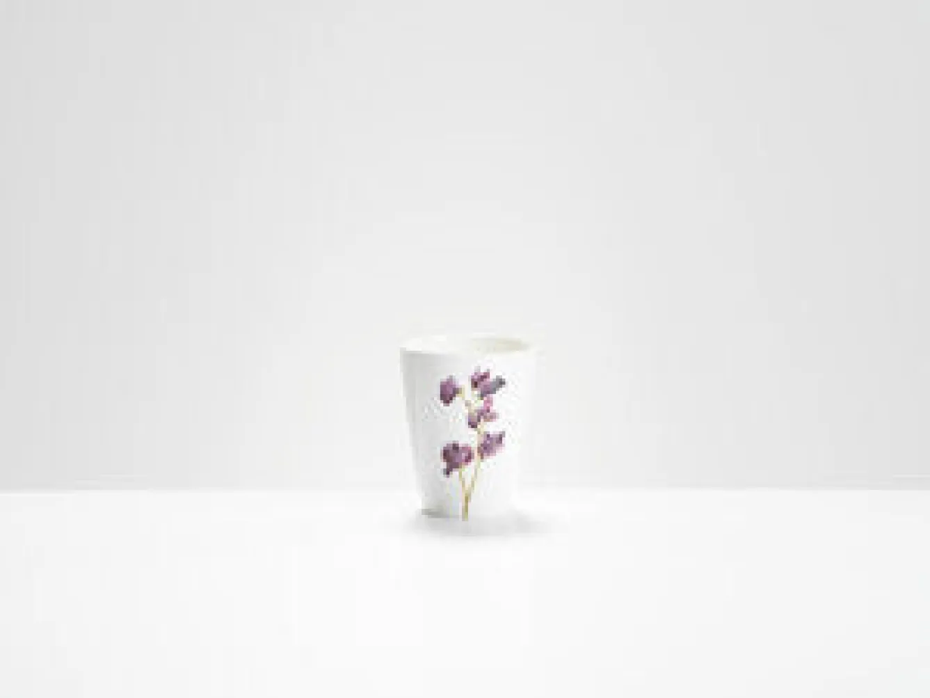 Helen Beard Purple Sweet Pea Beaker- Flowers & Garden