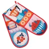 Printer Johnson "Kitsch" Double Oven Glove by- Oven Gloves/Mitts