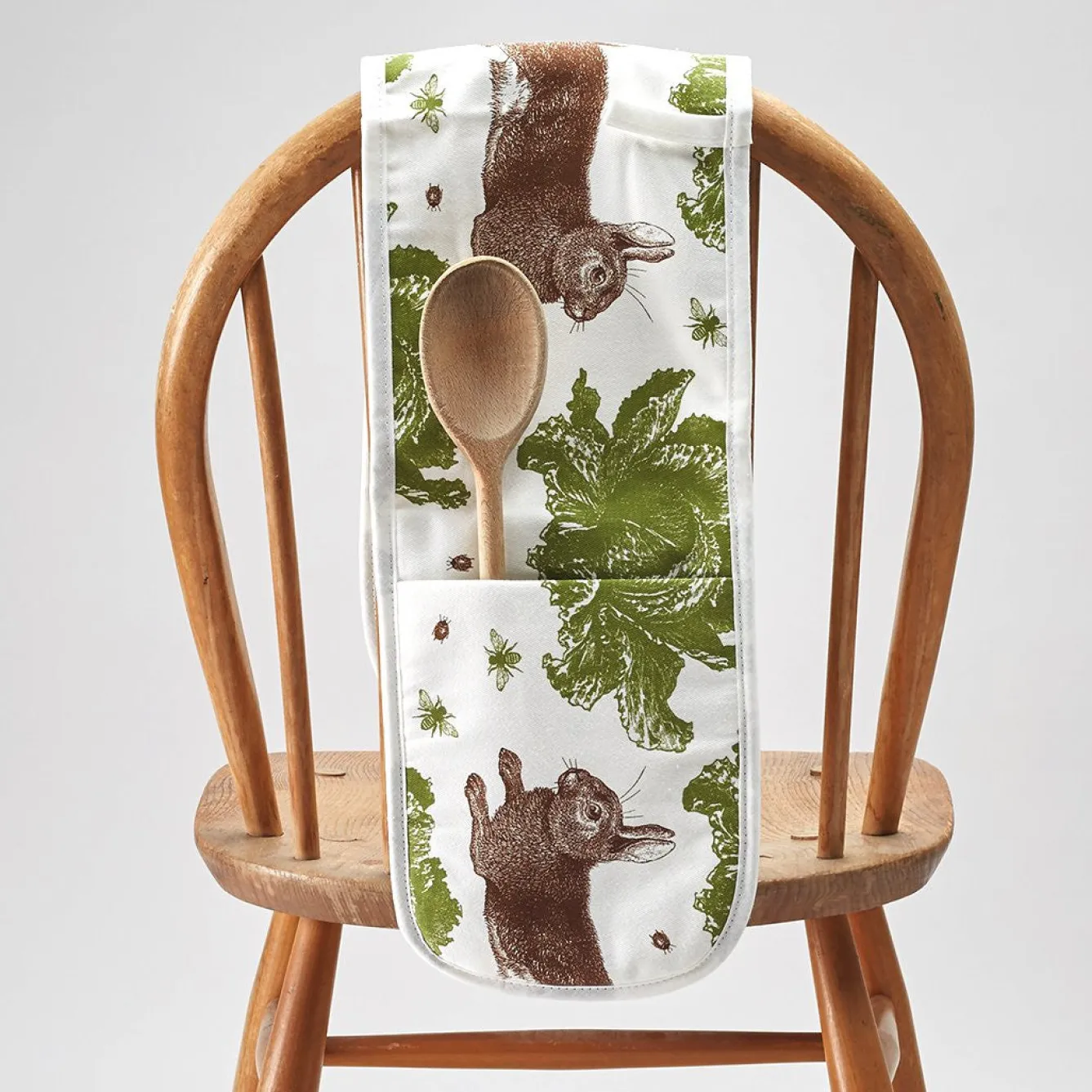 Thornback & Peel Rabbit & Cabbage Double Oven Glove- Tea|Oven Gloves/Mitts