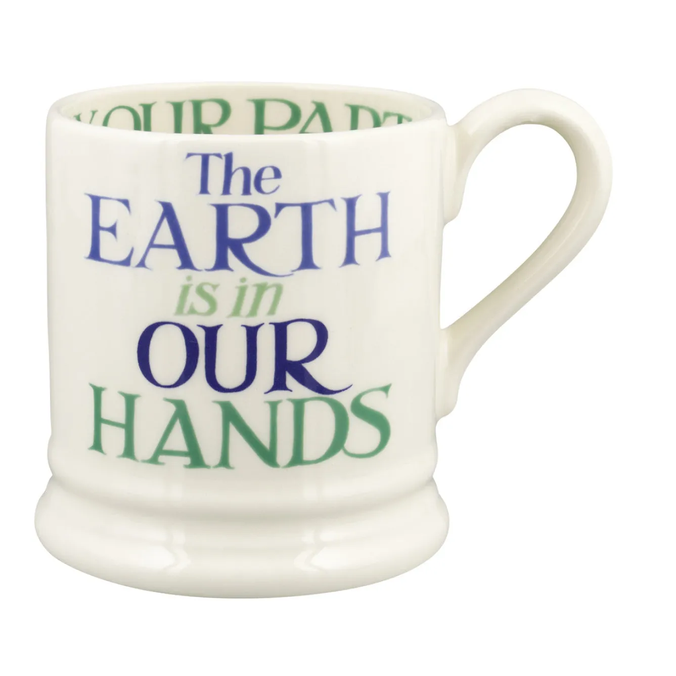 Emma Bridgewater Rainbow Toast In Our Hands 1/2 Pint Mug- Whimsical|Bright Colors