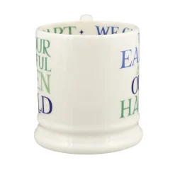 Emma Bridgewater Rainbow Toast In Our Hands 1/2 Pint Mug- Whimsical|Bright Colors