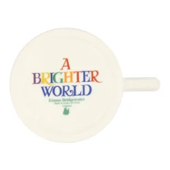 Emma Bridgewater Rainbow Toast Kindness & A Fair World 1/2 Pint Mug- Whimsical|Bright Colors