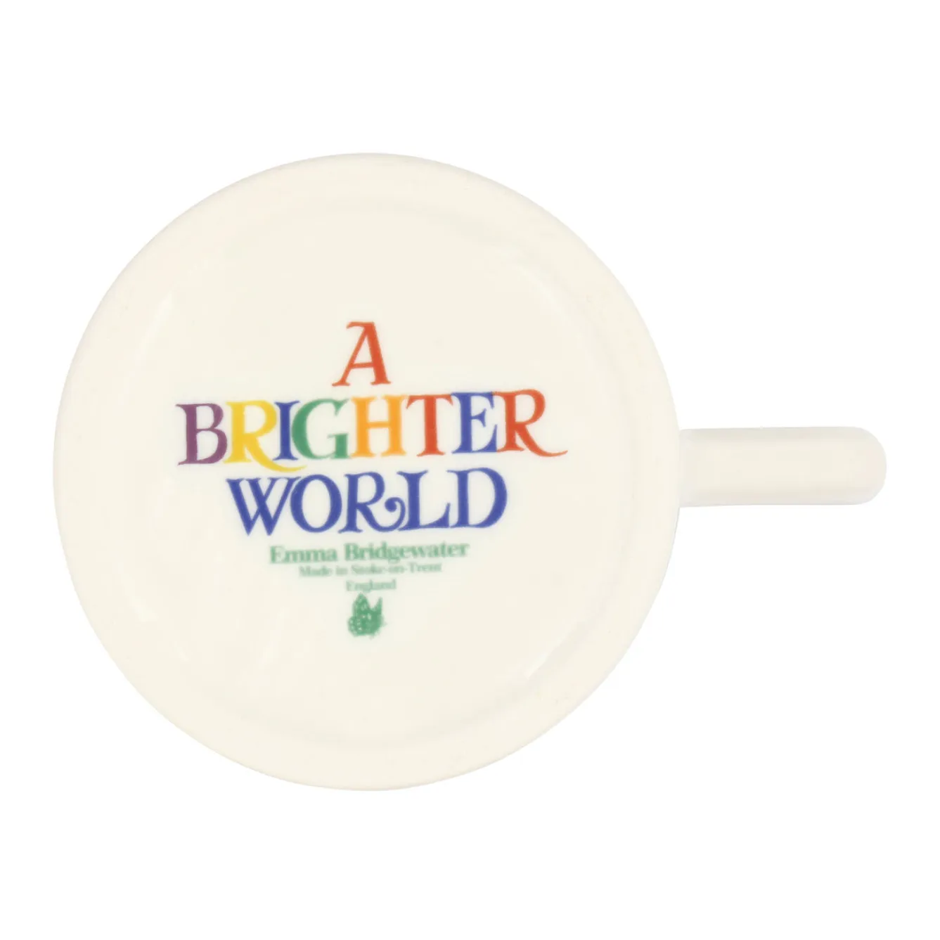 Emma Bridgewater Rainbow Toast Kindness & A Fair World 1/2 Pint Mug- Whimsical|Bright Colors