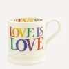 Emma Bridgewater Rainbow Toast Love is Love 1/2 Pint Mug- Valentine's Day|Whimsical