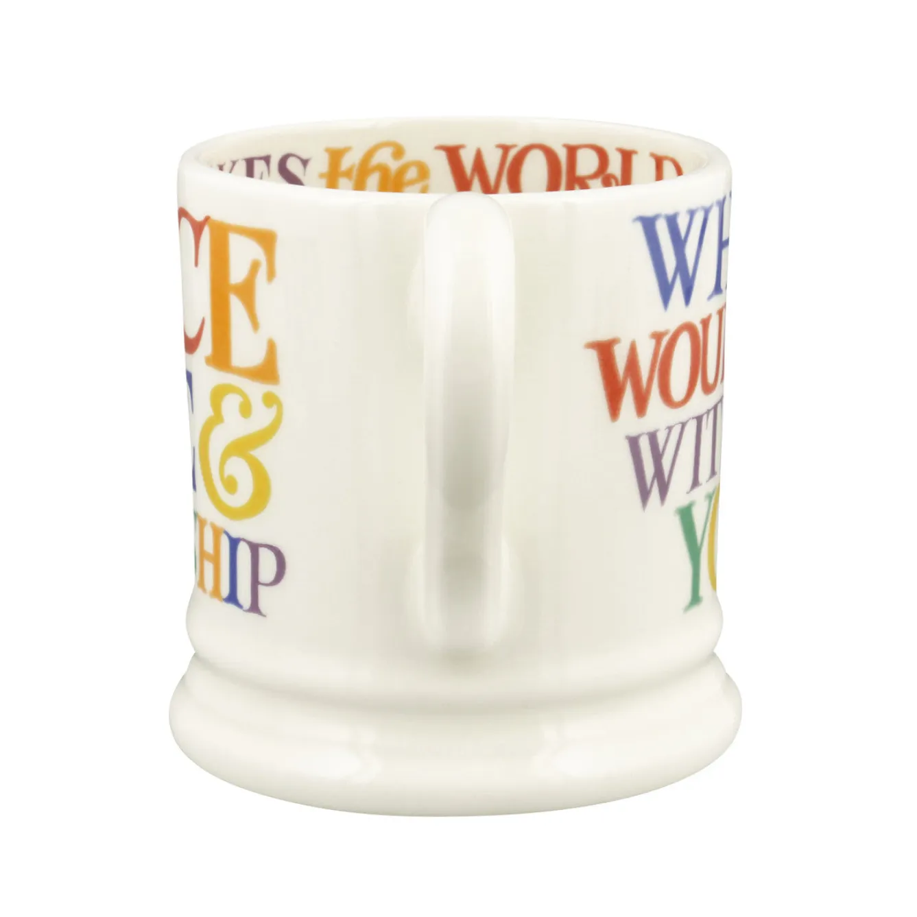 Emma Bridgewater Rainbow Toast Without You 1/2 Pint Mug- Valentine's Day|Whimsical