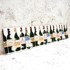 Corinne Alexander Red Bordeaux Coaster Set by- Father's Day|Coasters