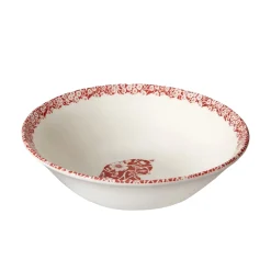 Burleigh Red Calico Cats Cereal Bowl- Bowls & Dishes