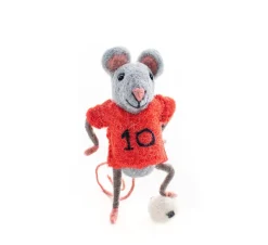 Sew Heart Felt Red Footballer Mouse- Children