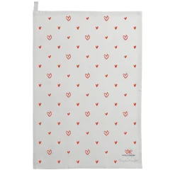 Sophie Allport Red Hearts Tea Towel- Valentine's Day|Tea