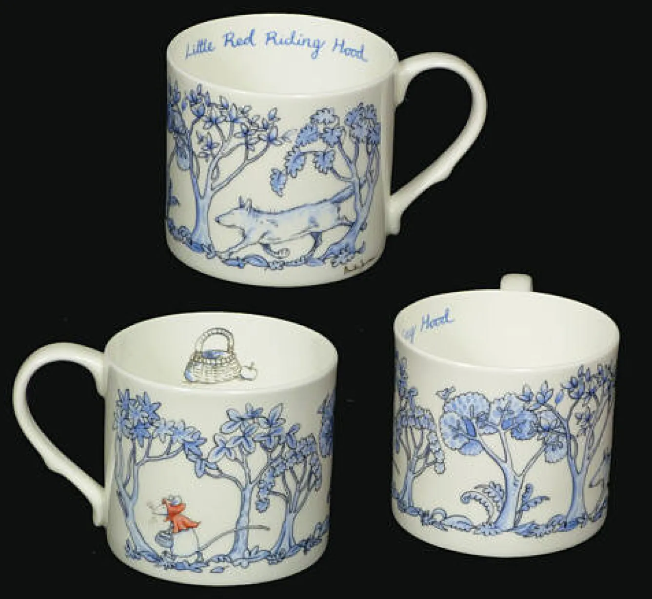 Two Bad Mice Red Riding Hood Blue Mug- Tea|Whimsical