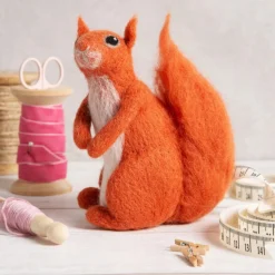 Hawthorn Handmade Red Squirrel Needle Felting Kit- Crafts|Children