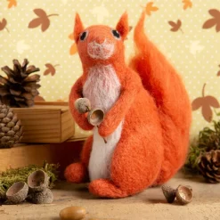 Hawthorn Handmade Red Squirrel Needle Felting Kit- Crafts|Children