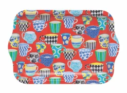 Emma Bridgewater Red Teacup Small Tin Tray- Trays|Trays