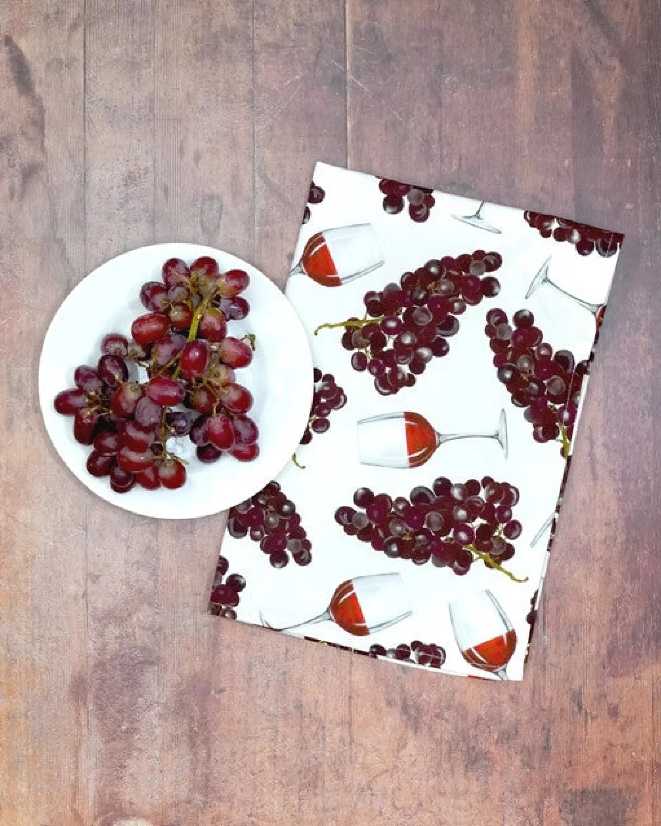 Corinne Alexander Red Wine Tea Towel by- Father's Day|Tea