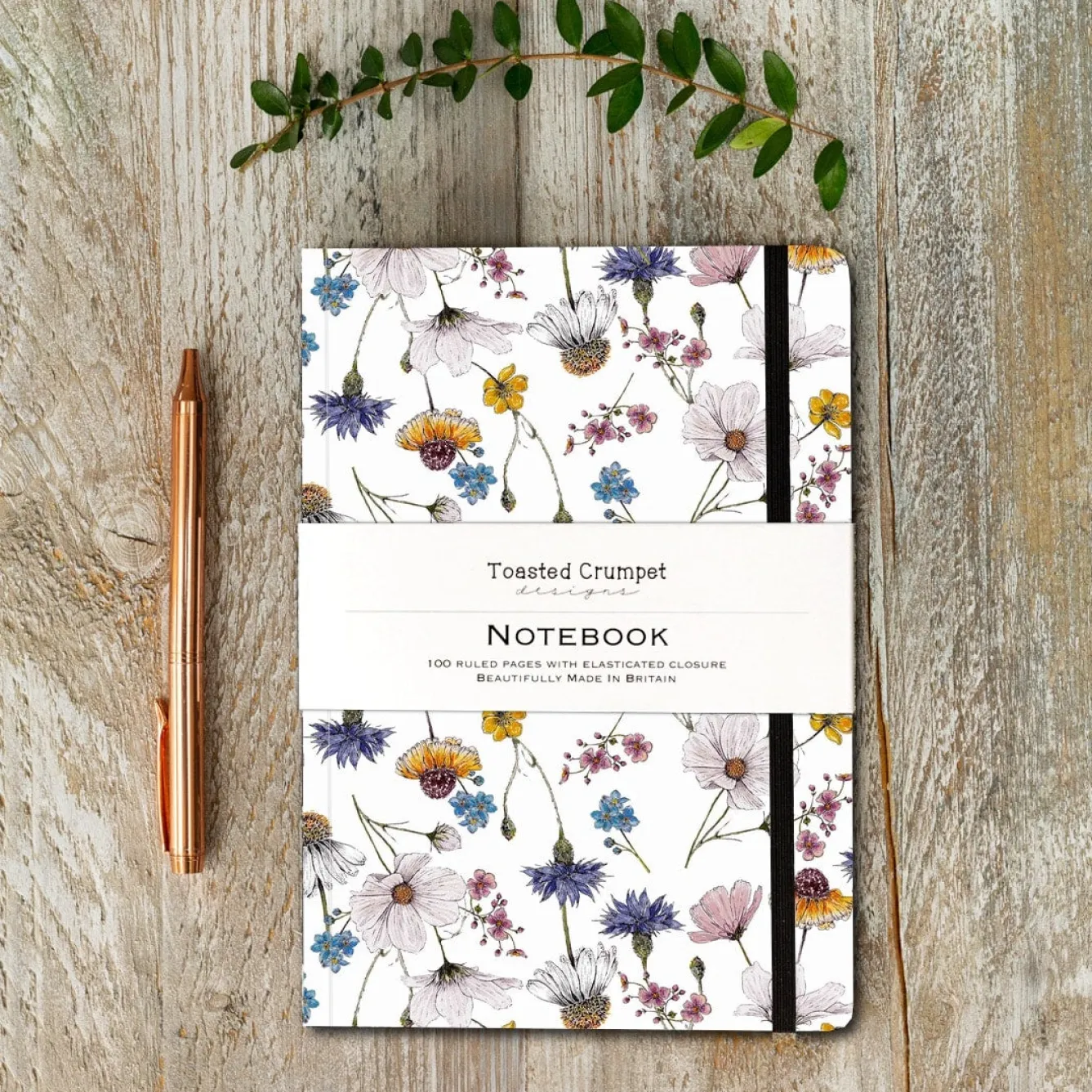 Toasted Crumpet Regency Gardens (Pure) A5 Lined Notebook- Stationery