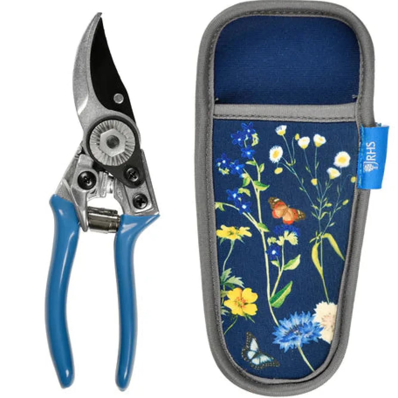 Burgon & Ball RHS British Meadow Pocket Pruner and Holster Gift Box- Gardening
