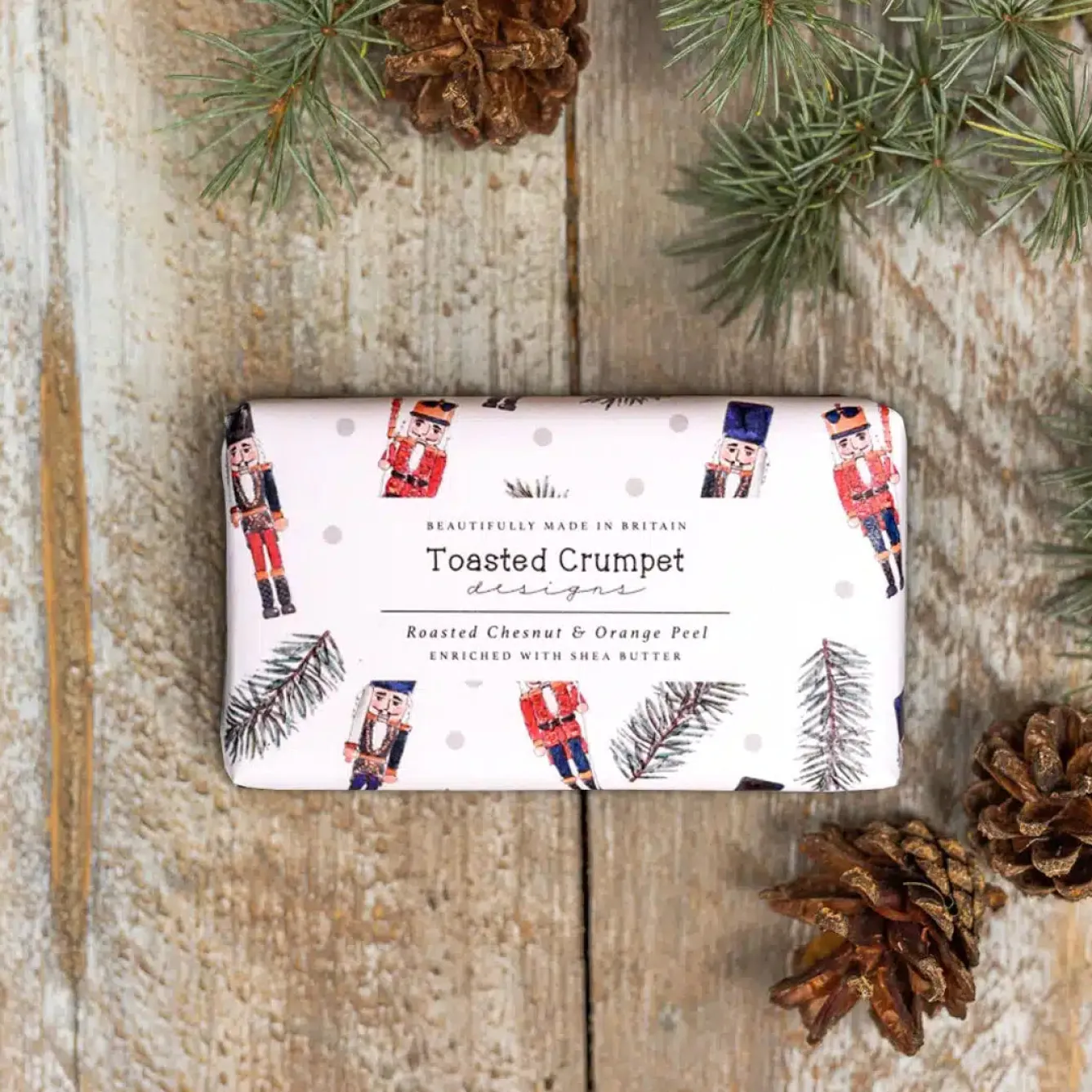Toasted Crumpet Roasted Chestnut & Orange Peel Soap Bar 190g- Christmas|Soaps & Lotions