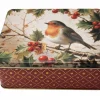 Elite Tins Robin Nostalgia Christmas Deep Rectangular Tin- Christmas|Seasonal