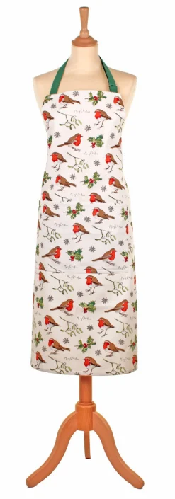 Ulster Weavers Robins & Holly Cotton Apron- Aprons