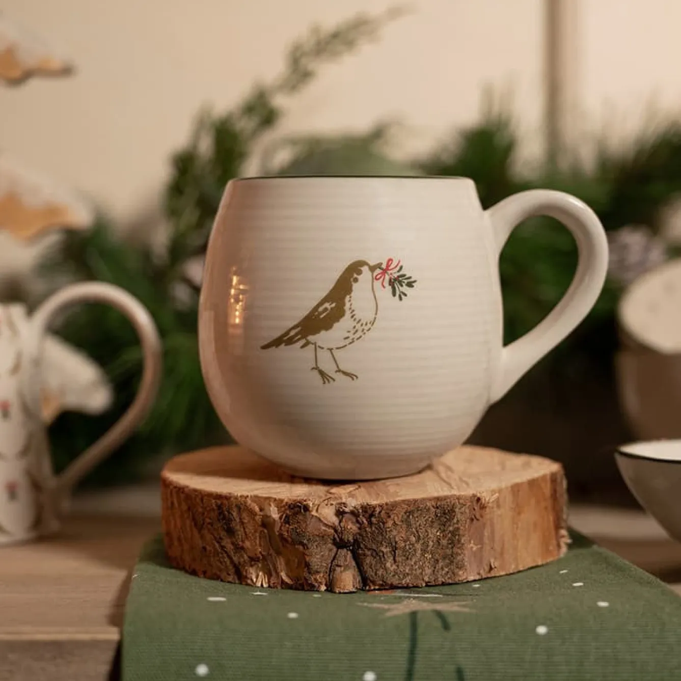 Sophie Allport Robins Stoneware Mug- Christmas|Christmas