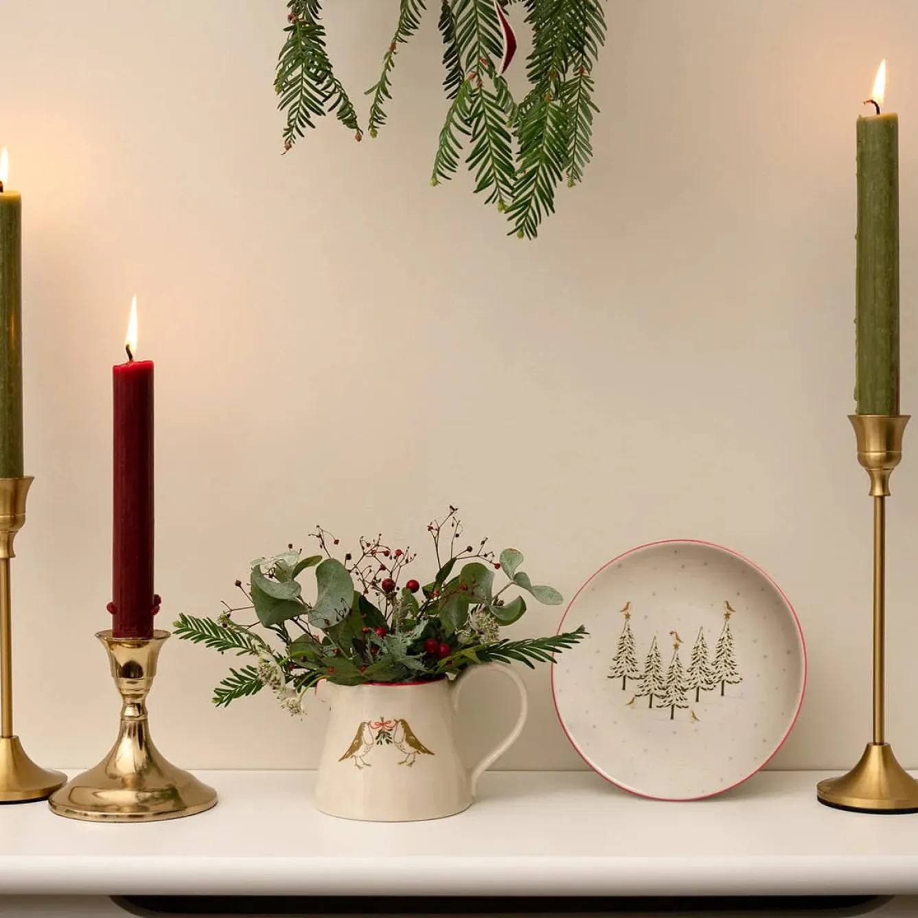 Sophie Allport Robins Stoneware Side Plate- Christmas|Jugs